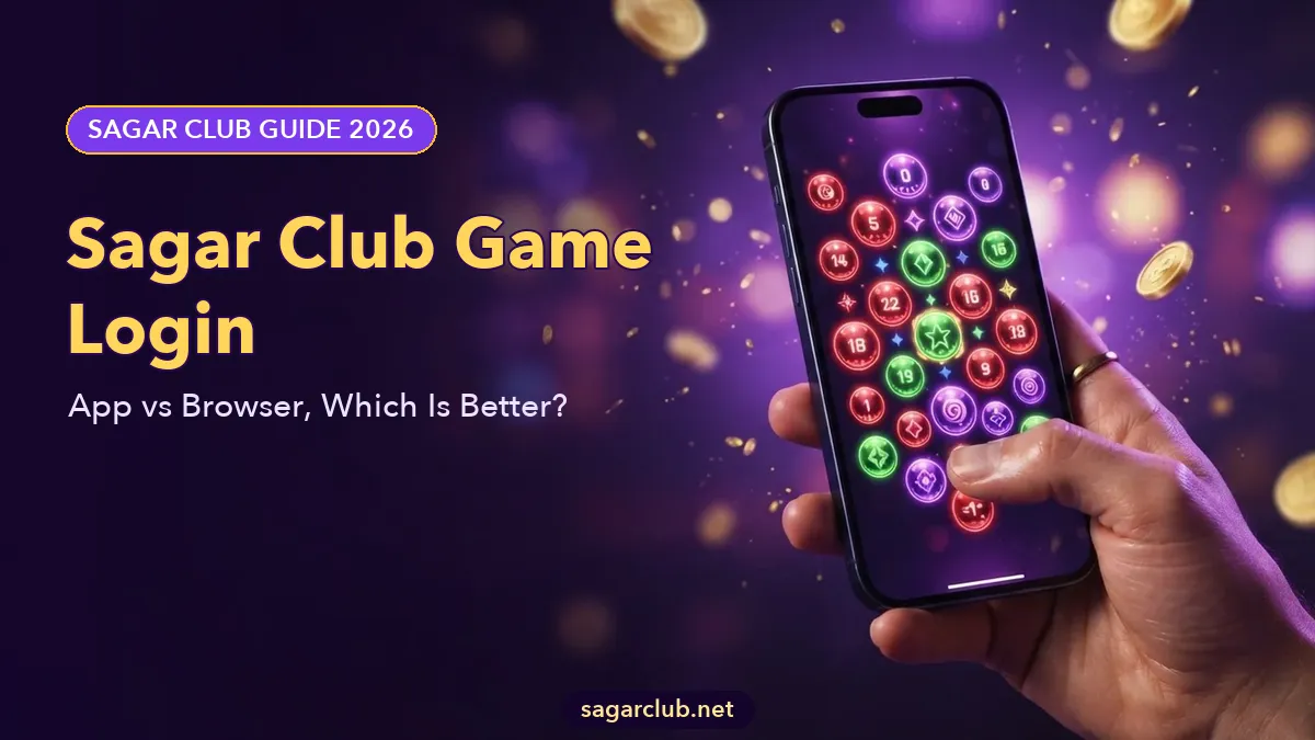 Sagar Club Game Login guide banner